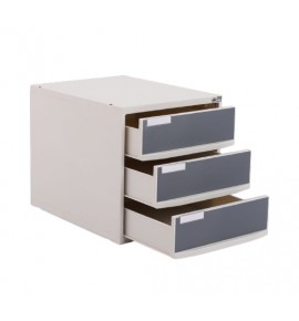 KW 484 (G) - CRASH CART TROLLEY BOX GREY