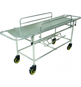 KW 441 (SS) - STRETCHER TROLLEY WITH RAILINGS & CYLINDER PROVISION