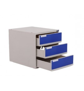 KW 484 (B) - CRASH CART TROLLEY BOX BLUE