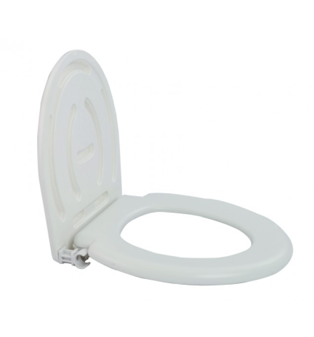 KW 21 (W) - SEAT & LID WHITE FOR COMMODE CHAIR