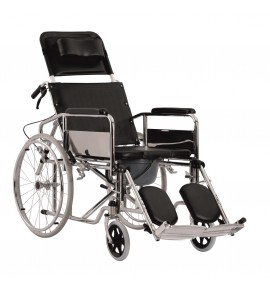 KW 609GCU - WHEELCHAIR RECLINING COMMODE (U-CUT)