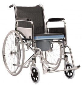 KW 681 - WHEELCHAIR COMMODE ARM & FOOT REST REMOVABLE