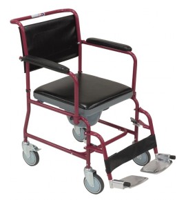 KW 692 - WHEELCHAIR COMMODE - 5" WHEELS 