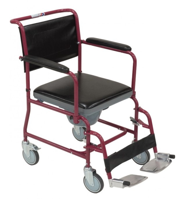 KW 692 - WHEELCHAIR COMMODE - 5" WHEELS 