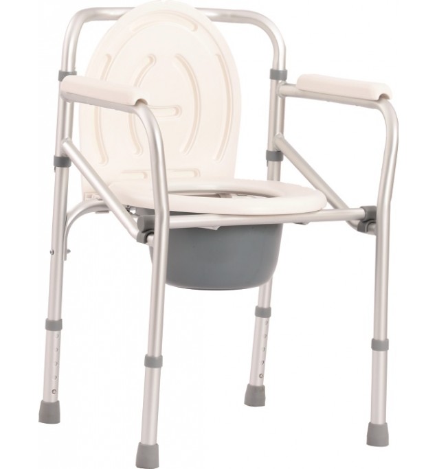 KW 894 (L) - COMMODE CHAIR ALUMINIUM W/O WHEELS