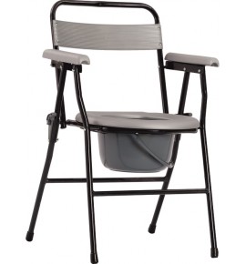 KW 899 - COMMODE CHAIR FOLDING GREY