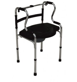 KW 555 - FOLDABLE RECIPROCATING STEP-UP WALKER WITH COMMODE CUSHION\