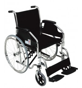 KW 903 [C] - WHEELCHAIR ARM & FOOT REST REMOVABLE - CHROME PLATED