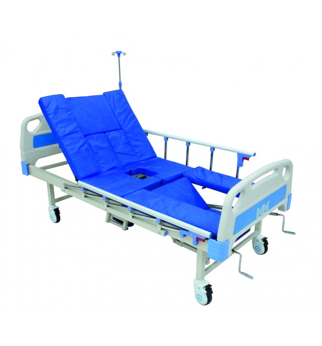 KW 339 - IMPORTED MANUAL NURSING BED WITH COMMODE PROVISION , HOSPITAL BED 