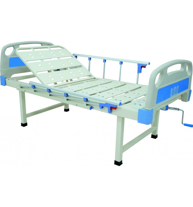 KW 461 - BACKREST/SEMI-FOWLER COT WITH ALUMINIUM RAILINGS & ABS BOARDS