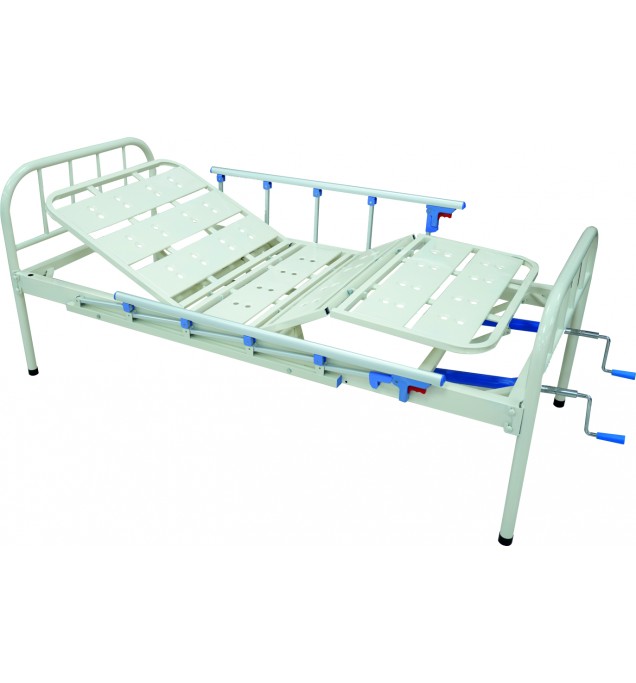 KW 473 - FOWLER COT WITH ALUMINIUM RAILINGS