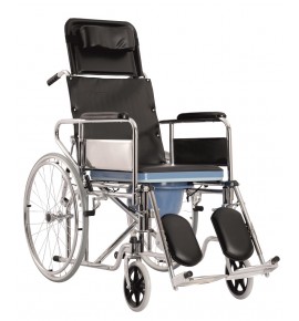 KW 609GC - WHEELCHAIR RECLINING COMMODE