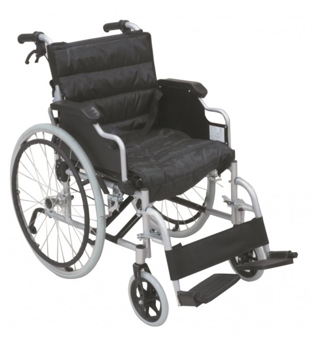 KW 903 LQ WHEELCHAIR ALUMINIUM ARM & FOOT REST REMOVABLE