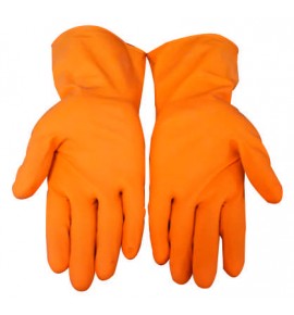 KW 543 (T-O) - KITCHEN GLOVES THIN  -ORANGE