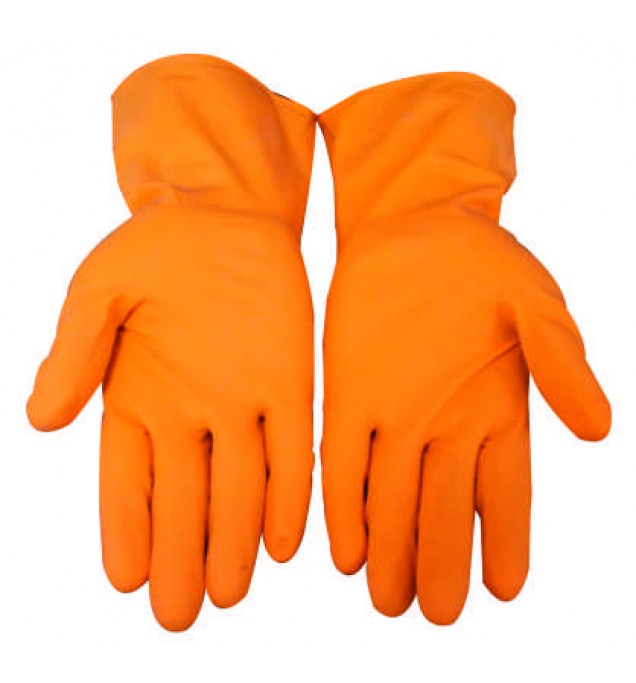 KW 543 (H-O) - KITCHEN GLOVES HEAVY - ORANGE