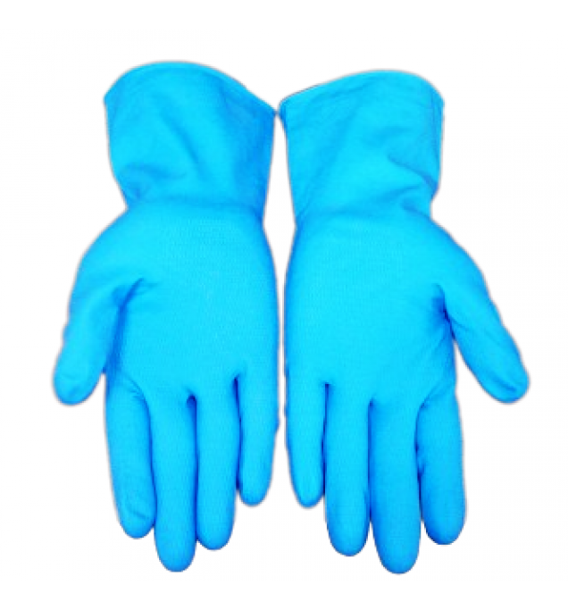 KW 543 (T-B) - KITCHEN GLOVES THIN - BLUE