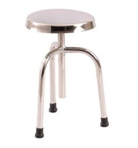 KW 498 (SS) - REVOLVING STOOL STAINLESS STEEL