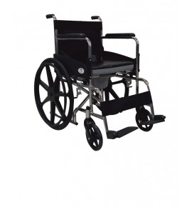 KW 609 CH - WHEELCHAIR COMMODE WITH ALLOY WHEELS