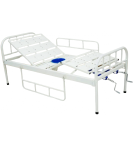 KW 576 - FOWLER COT WITH COMMODE PROVISION & MS RAILINGS