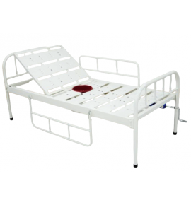 KW 578 - BACKREST/SEMI-FOWLER COT WITH COMMODE PROVISION & MS RAILINGS