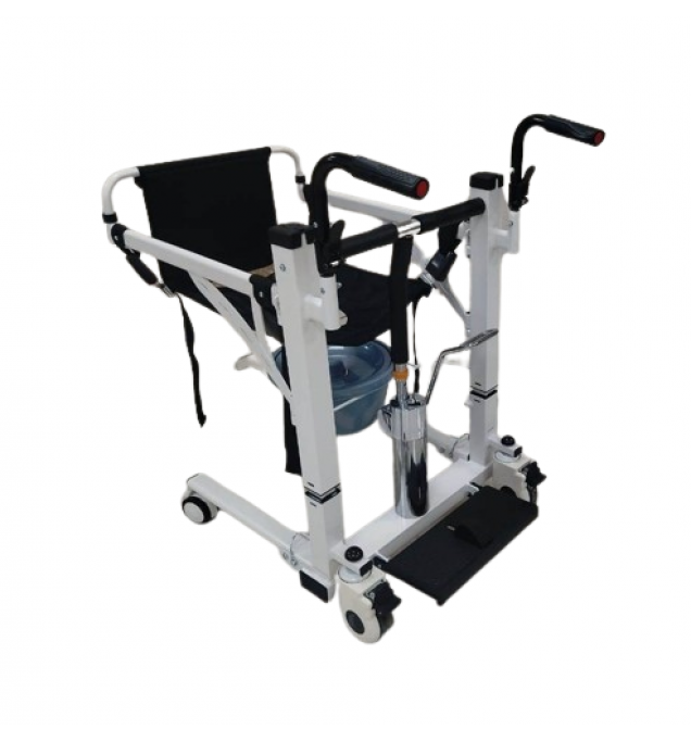 KW 77602 - TRANSFER WHEELCHAIR WITH HYDRAULIC HEIGHT ADJUSTMENT