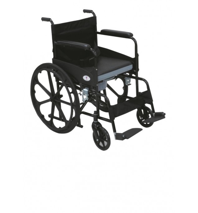 KW 609 PC - WHEELCHAIR COMMODE POWDER COATED