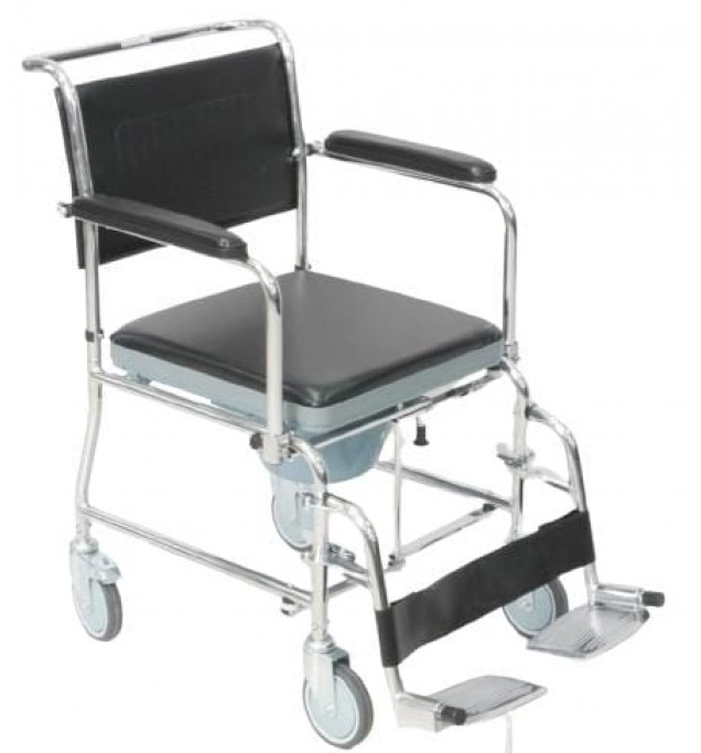 KW 691 - WHEELCHAIR COMMODE - 5" WHEELS